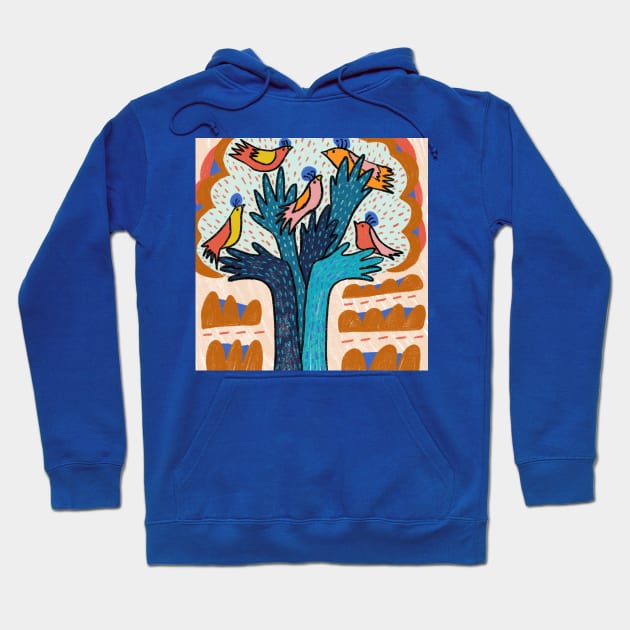 Many Hands Hoodie by SpringBird